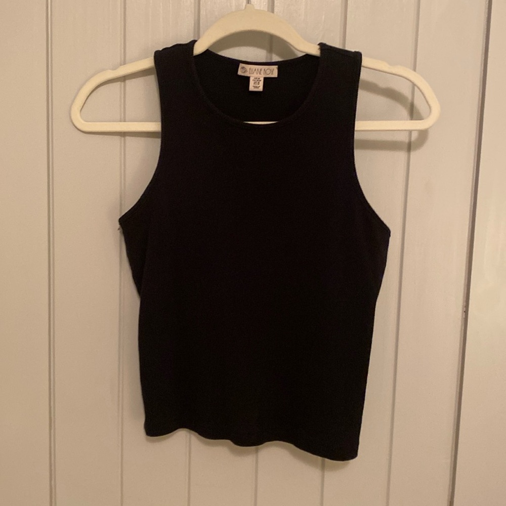 Elaine Rose Simple Black Tank